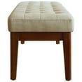 thumbnail image 4 of Elle Decor Claire Tufted Bench in Vanilla Cream, 4 of 7