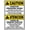 Warning Sign 2, variant on Bilingual Caution Hot Surface Do Not Touch 8"x12" Tin Warning Metal Sign, Vintage Wall Decor, Home Farm Bar Coffee Shop Club Decoration, Hazard Sign