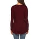 thumbnail image 5 of Mujeres Casual Color Sólido Manga Larga Cuello Redondo Básico Cómodo Túnica Blusa Camisetas Fridja  hj2137, 5 of 7