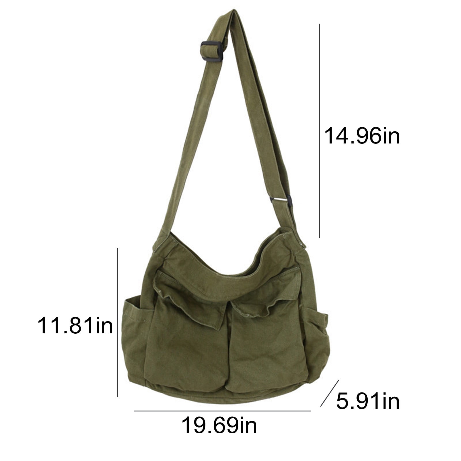 Large Crossbody Bags for Women, Black Men Sling Bag Messenger Bag, Medium Work Shoulder Purse Phone Pouch Bag Side Crossover Handbag with Adjustable Strap for Workout Running Traveling Hiking