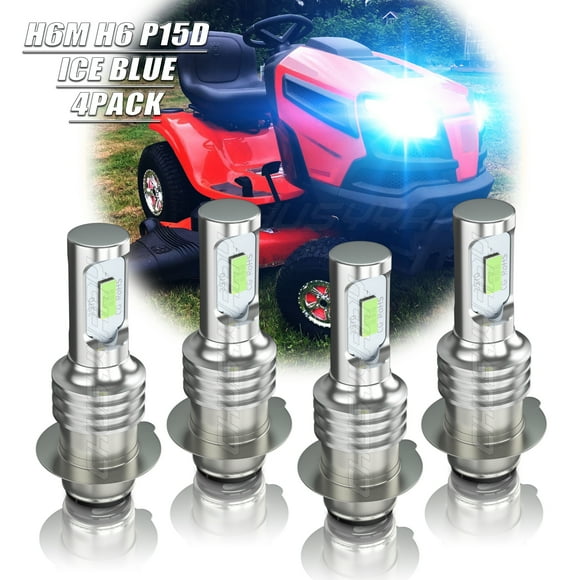 4PCS 8000K H6 H6M P15D LED Headlight H6 Bulbs Lights for Honda Rincon 650 680 2003-2015