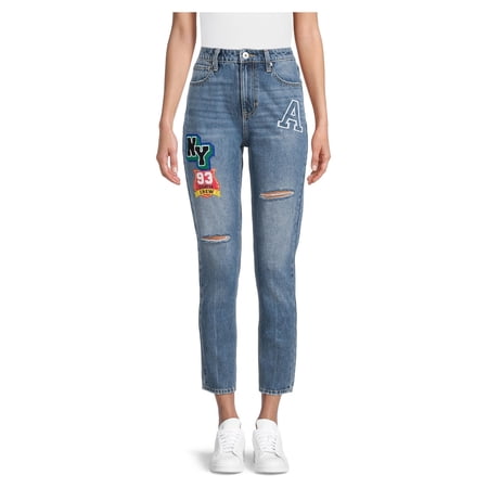 No Boundaries Juniors' Mom Jeans