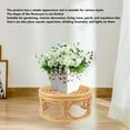 thumbnail image 3 of Plant Stand, Rattan Beautiful Appearance Durable Structure Woven Plant Stand 4 Support Points Strong Stability Plant Holder For Gardening, Interior Decoration, Living Room, 3 of 8