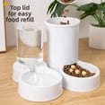 thumbnail image 2 of Alimentador automático para mascotas de 800mL, dispensador de agua de plástico de gran capacidad para perros y gatos, juego de alimentadores, 4 colores, 2 estilos, tazón de comida integrado para, 2 of 7