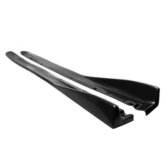 Ikon Motorsports Side Skirts Extention Compatible with 1997-1999 Mitsubishi Eclipse CS Style Polyurethane Urethane PU Unpainted Black Rocker Panel Splitter Side Underbody Spoiler