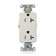 thumbnail image 1 of Enchufe Leviton TDR20-T de 20 amperios, 125 V, resistente a manipulaciones, color almendra, 1 of 1