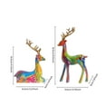 thumbnail image 5 of 2Pcs Reindeer Figurines For Christmas Reindeer Sculpture Resin Christmas Statuesative Displays For Living Room Bedroom Bathroom Bookshelf Desktop Cabinets Desktop Ornament Easy To Use, 5 of 7