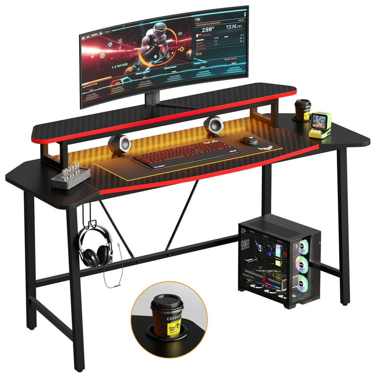 Gaming table Spieltisch Metallbeine Headsethalter Becherhalter – Deltaco  Gaming Shop