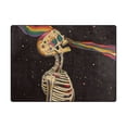 thumbnail image 5 of Yayeee Area Rugs for Living Room 5.2'x4' Indoor Non Slip Washable Bedroom Carpet, Skeleton Stripes, 5 of 5