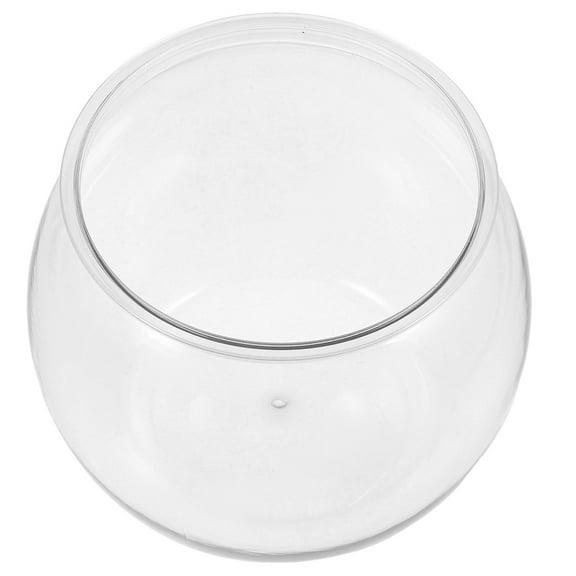 Masteelf Unbreakable Desk Aquarium Small Fish Bowl Round Hydroponic Vase for Office Desk Dual Use Transparent Fish Tank for Betta Fish