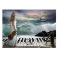 thumbnail image 1 of 5D diamante bordado chica Piano pintura punto de cruz DIY artesanía decoración del hogar Hugtrwg Para estrenar, 1 of 9