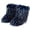 Dark Blue, variant on Womens Winter Faux Fur Boots Fuzzy Fluffy Furry Round Toe Suede Boots Winter Comfy Plush Warm Snow Boots Comfortable Ankle Booties Anti Slip Outdoor Indoor Flat Shoes
