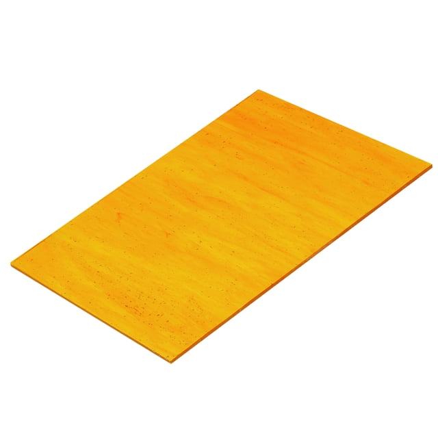 Unique Bargains Stained Glass Sheet Mosaic Tile 7.9 Inch x 5.9 Inch Orange Stained Glass Sheets for Crafts Project