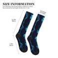 thumbnail image 2 of Lsque Blue Marble And Gold Pattern Sport Compression Socks for Men & Women 15-20 mmHg Knee High Nurse Pregnant Running Medical and Travel Athletic, 2 of 6