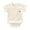 Beige, variant on Baby Bear Embroidery Side-Snap Short Sleeve Bodysuit Toddler Neutral Casual Romper Size:0-1 Months
