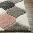 thumbnail image 5 of Mark&Day Area Rugs, 8x10 Saylor Modern Shag Coral/Ivory Area Rug, Pink Ivory Grey Carpet for Living Room, Bedroom or Kitchen (7'10" x 10'), 5 of 6