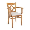 thumbnail image 2 of Beechwood Mountain Curtain Back Dining Arm Chair in Black and Cream, 2 of 2