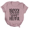 thumbnail image 1 of B91xZ T-Shirts à Manches Longues pour Femmes Coupe Ample Basique Tops Col Rond, Rose XXL, 1 of 4