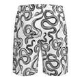 thumbnail image 6 of Naloa Hand Drawn Snake Men's Beach Shorts, Surfing shorts, Swim trunks, Quick Dry Swim Trunks for Surfing Beach Fun - X-Large, 6 of 9