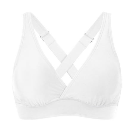 NIEWTR Women s Bikini Top Lace Up Sexy V Neck Swimsuits Crisscross Bathing Suit Swim Sports Bra Padded Twist Front Swim Bra Bikini Tops Swimsuit Gift Bikini Tops OnlyWhiteL