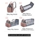 thumbnail image 2 of Mochila para pañales Houscly Black Boy con cambiador, 2 of 7