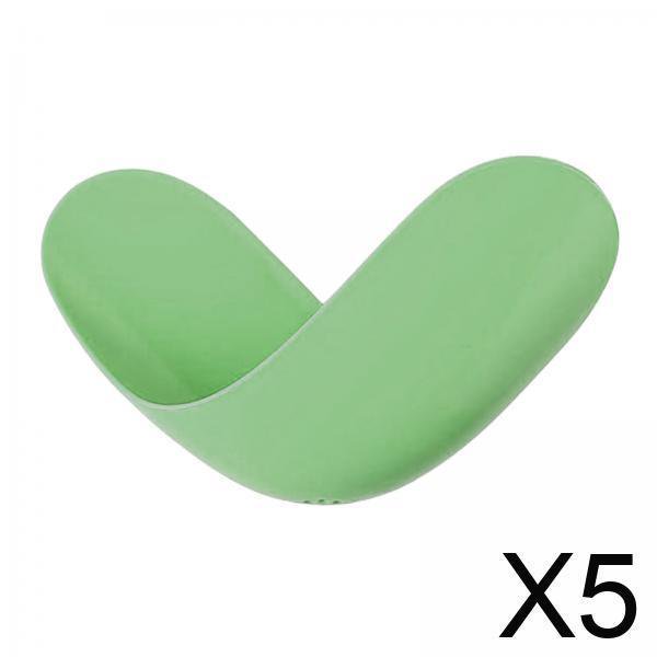 5 X Caja De Jabón Accesorios De Baño Elegantes Jabonera Para Baño Apartamento Dormitorio Verde Macarena