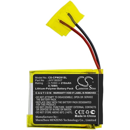 210mAh Compustar JHY190507 Battery for 2W901R-SS