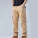 thumbnail image 1 of Pantalones largos para hombre, pantalones de algodón, color liso, multibolsillos, pantalones cargo, pantalones de trabajo, pantalones cargo casuales, pantalones de pierna recta, pantalones vaqueros, p, 1 of 4