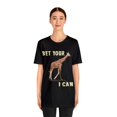 thumbnail image 3 of Funny Amputee T-Shirt “Bet your giraffe v1” Humor Crew Neck T-Shirt, 3 of 4
