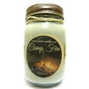 Camp Fire 16 Ounce Country Jar 100 Percent Soy Candle - Handmade in USA