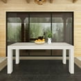 thumbnail image 2 of Modern Outdoor Solid Wood Table, 72", White Sand, 2 of 8
