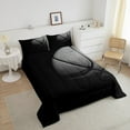thumbnail image 4 of Erosebridal 3D Basketball Bedding Comforter Set, Black Down Comforter, Ball Sports Room Decor, 2 Pieces, 4 of 7
