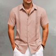 thumbnail image 2 of Men’s Short Sleeve Button Casual Shirt Beach Summer Everyday Top, 2 of 4