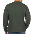 thumbnail image 2 of Coleman Men's 1/4 Snap Sherpa Lined Waffle Relaxed Fit Henley Shirt (Hunter Green Heather, XL), 2 of 5