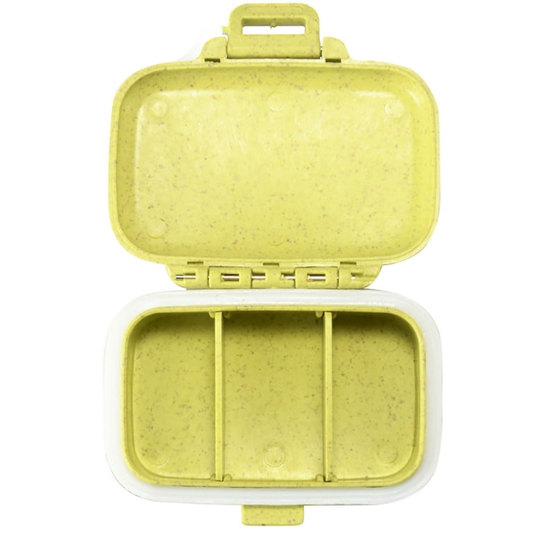 Grandest Birch Durable Portable 3-Compartment Plastic Pill Box