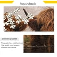 thumbnail image 2 of Two Scottish Highlands Cow 500 Piece Large Jigsaw Puzzle for Adults - Game Interesting Toys - Hand Made Puzzles Personalized Gift（554） Decor Gift, 2 of 7