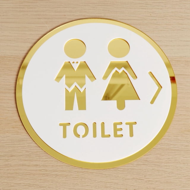 Letrero de Inodoro Macarena Signo de baño