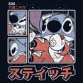 thumbnail image 2 of Girl's Lilo & Stitch Comic Book Panels Graphic Tee Navy Blue X Small, 2 of 4