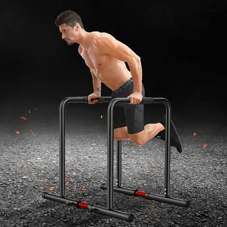 Heavy Duty Dip Stand Body Press Bar Parallette Exercise Bar 500lbs