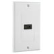 thumbnail image 3 of Placa de pared HDMI chapada en oro de 1 puerto con Ethernet, cubierta frontal para DVD de cine en casa, color blanco, 3 of 14
