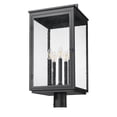 thumbnail image 3 of Z-Lite Hartwell 5 Light Outdoor Post Mount Fixture in Sand Black color, Aluminum frame, 3 of 6