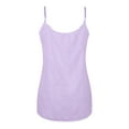 thumbnail image 6 of Summer Sleeveless Top For Women Casual Chiffon Round Neck Solid Color Sling Vest Ladies Soft Beach Tank Tops, 6 of 6