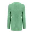 thumbnail image 4 of Aocisk Chandail Tricoté Ample à Col Rond et Épaules Tombantes pour Femmes Vert TG, 4 of 5