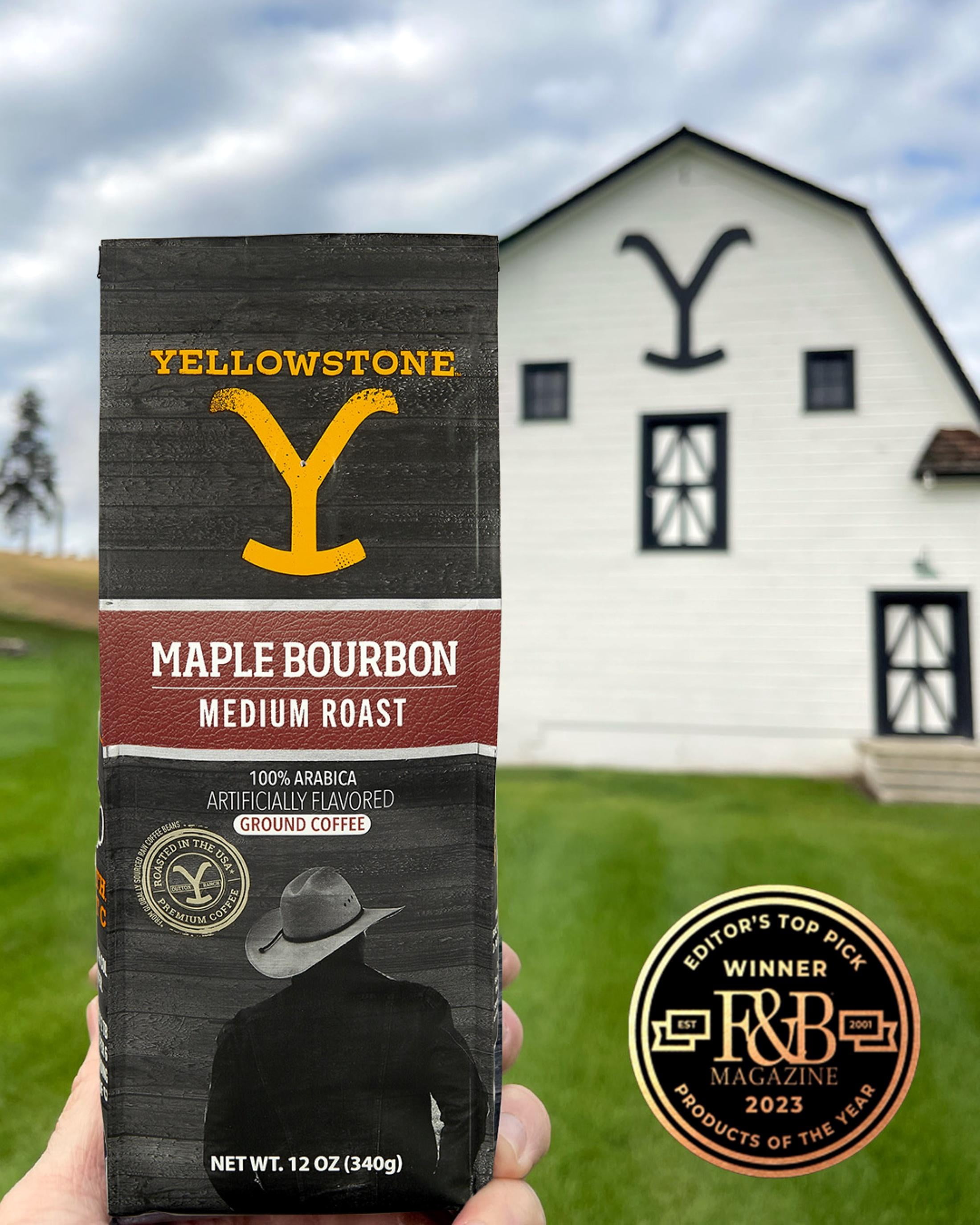 Yellowstone Maple Bourbon Medium Roast Ground Coffee 12 oz, 3 pack