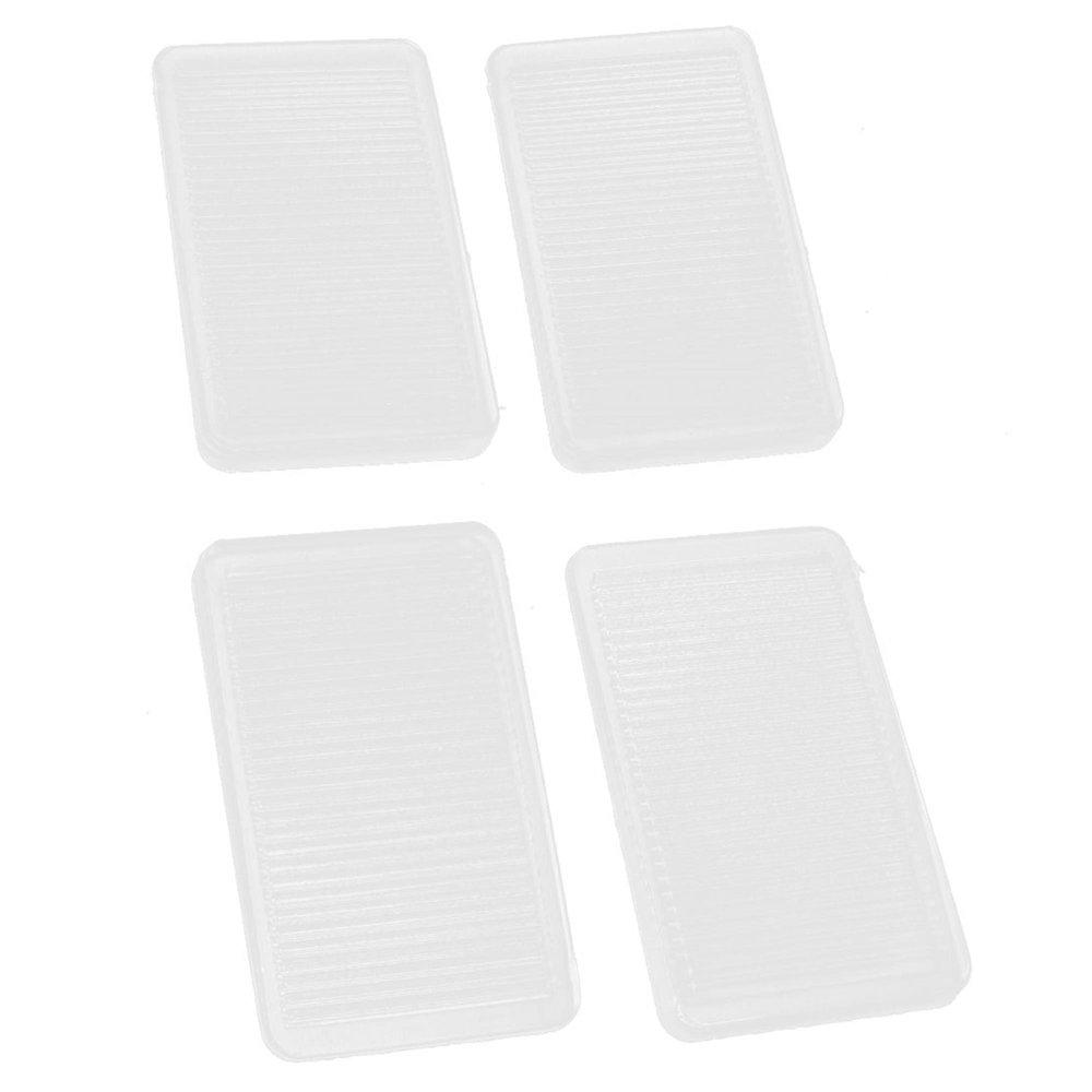 4 Pcs Clear Rubber Anti Skid Slip Pad for Furniture Table Chair