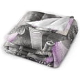 thumbnail image 2 of Elephant Blanket, Ultra Soft Funny Elephant Throw Blanket Gifts for Women Men Adults, Warm Cozy Plush Fleece Flannel Blankets 80"x60" for Couch Bedding, 2 of 7