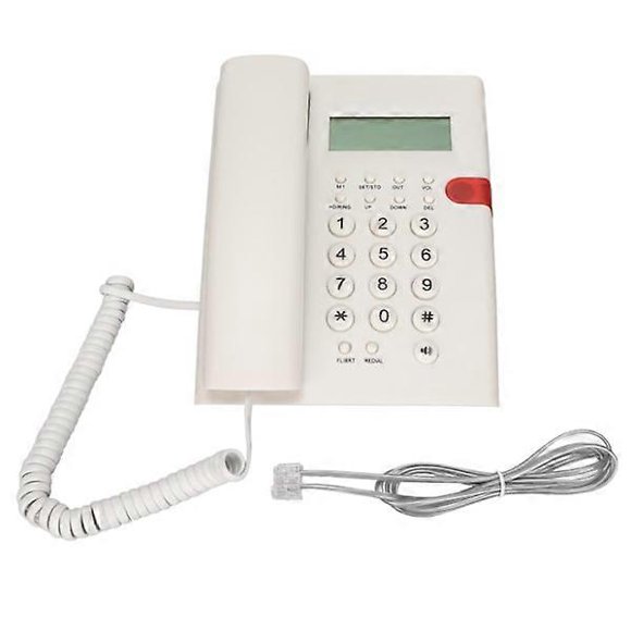 K010A‑1 Corded Landline Telephone Professional Fixed Telephone for Office Hotel Home Foreign Trade White