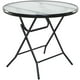Comfort Products 50-BFT570500 One Space Basics 34 in. Table d'Appoint Pliante Ronde&44; Clair - Pack de 3 – image 1 sur 1