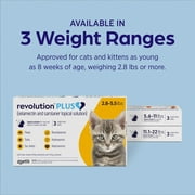 Revolution Plus Topical Solution for Cats 5.6-11 lbs, (Orange Box)