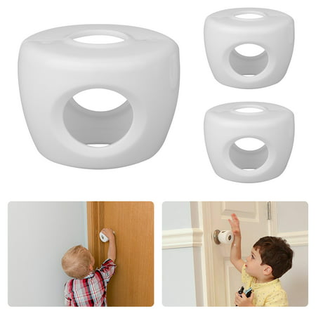 Door Knob Safety Cover for Kids,Child Proof Door Knob Covers,Universal Size,Baby Safety Doorknob Handle Cover Lockable Design,Best for Childproofing Your Doors & Tables, Easy To (Best Entry Door Handles And Locks)
